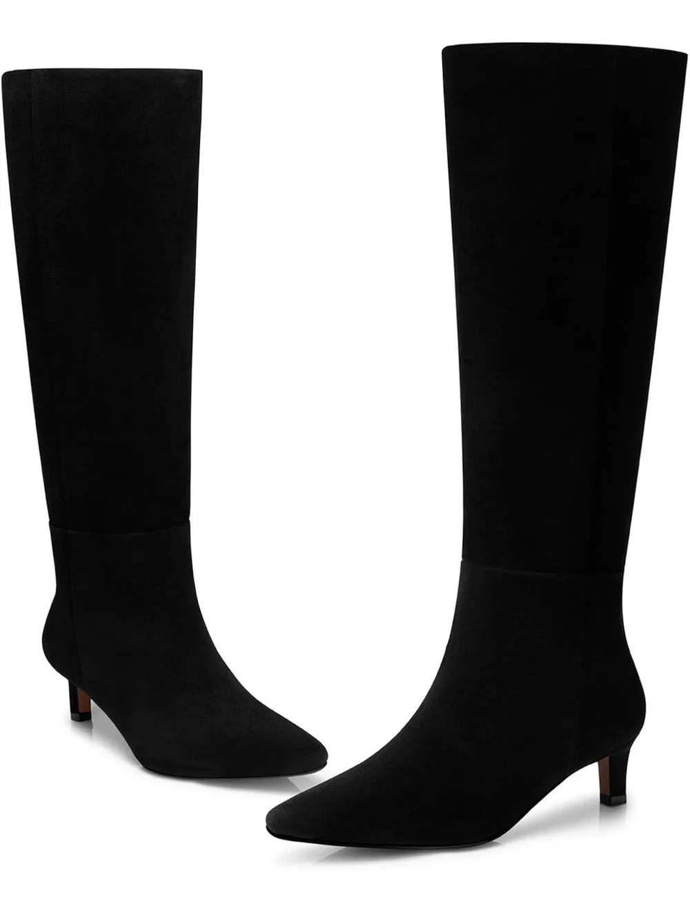 NWT Knee High Boots: 1.96 Inch Kitten Heel Pointed Toe Boot - Wide Calf size 8